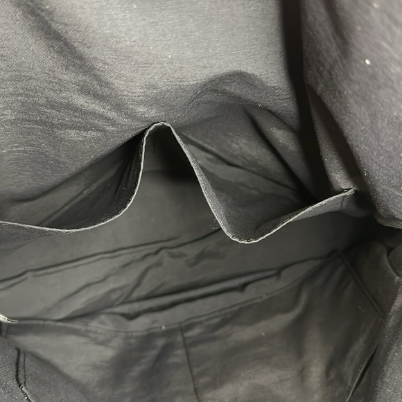 51 Hermes Bolide 31 Canvas Pouch Cosmetic Bag with Leather Trim Large - Picture 8 of 14